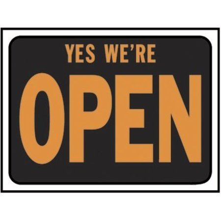 HY-KO Sign Yes We Are Open Plastic 3020